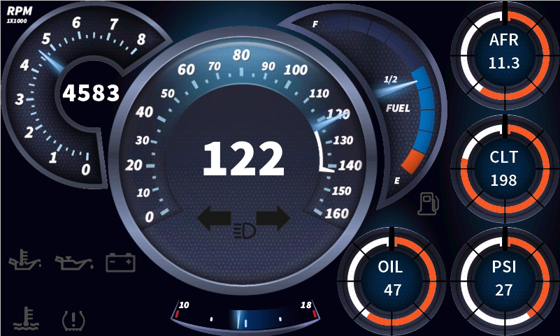 NexGenEFI Pro Edition Slim Digital Display